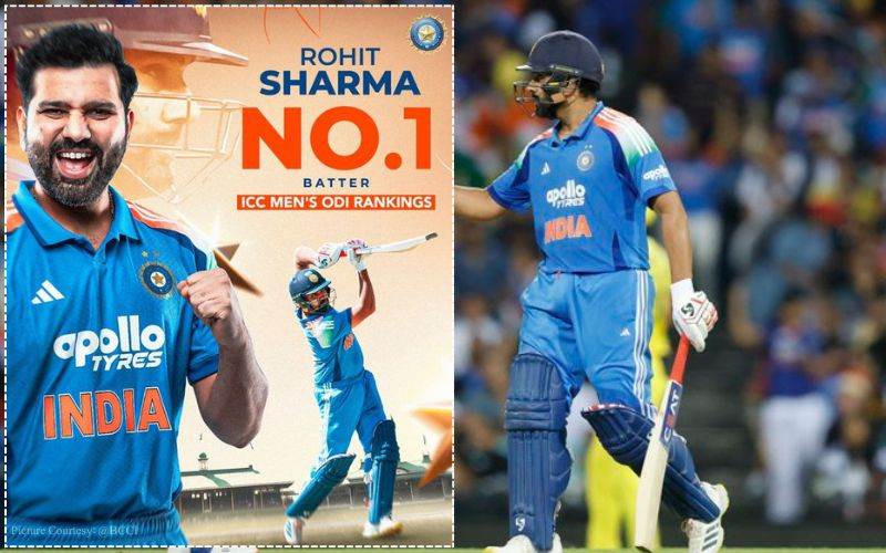 آئی سی سی منس رینکنگ: ہٹ مین روہت شرما کےنام منفرد ریکارڈ